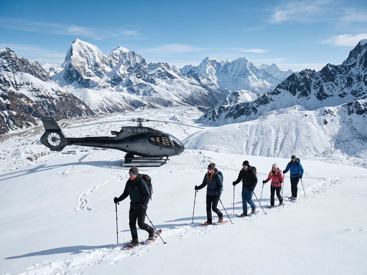 Pir Panjal Heli-Snowshoeing & Glacial Lake Trek